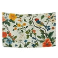 thumbnail image 6 of Yayeee Tapestry Wall Hanging for Bedroom 80" x 60" Living Room Home Wall Art Decor, Green Floral Pattern, 6 of 7