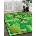 thumbnail image 2 of Ahgly Company Indoor Square Patterned Seaweed Green Area Rugs, 3' Square, 2 of 6