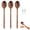 Brown*3, variant on Maple Wooden Spoons, Maple Wooden Spoons for Cooking, Comfort Grip Wooden Mixing Spoon, Long Handle Reusable, For Mixing Serving and Nonstick Pots
