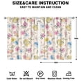 thumbnail image 2 of Floral Room Darkening Curtains 42x54 Inch, Rod Pocket Drapes 2 Panels for Bedroom and Cozy Living Spaces, 2 of 2