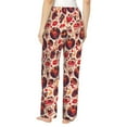 thumbnail image 2 of Bingfone Pajamas for Women,Skull rock record music heart Pajama Pants with Pockets-Medium, 2 of 7