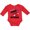 Red, variant on Inktastic Proud Child of a Veteran Veterans Day Boys or Girls Long Sleeve Baby Bodysuit