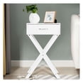 thumbnail image 6 of Design Sofa Side Table with X-Shape Drawer for Living Room Bedroom, 6 of 9