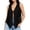 Black, variant on Women Tassel Vest Sleeveless Open Front Western Fringe Jacket Cowgirl Vest