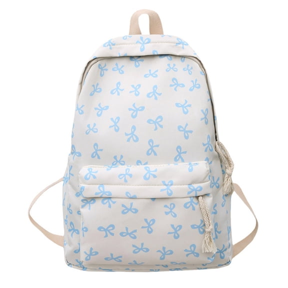 SGMVNU Backpacks for Student Cute Bow Daypack for Middle/High School/College Campus Backpack Back to School Bookbag, Blue