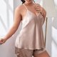 thumbnail image 3 of Gibobby camisón clásico de maternidad Camisón para mujer, lencería de satén, lencería Sexy, camisón, conjuntos de dormir, ropa de dormir Sexy, conjuntos de pijama (Rosa Dorado, XL), 3 of 5