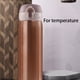 thumbnail image 2 of Wosthever Frasco de vacío de 500ML, botella térmica portátil, taza aislada de acero inoxidable, botellas de agua, tazas rectas, suministros de Teteras Blanco, 2 of 6