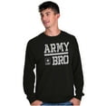 thumbnail image 5 of US Army Bro Military Star Logo Men's Long Sleeve Tee T Shirt Brisco Brands M, 5 of 6