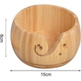 thumbnail image 2 of Travel-Friendly Yarn Bowl Artisanal Knitting Accessory Handcrafted Wood Holder Handmade Wooden for Durable Compact Storage Organizer C, 2 of 5