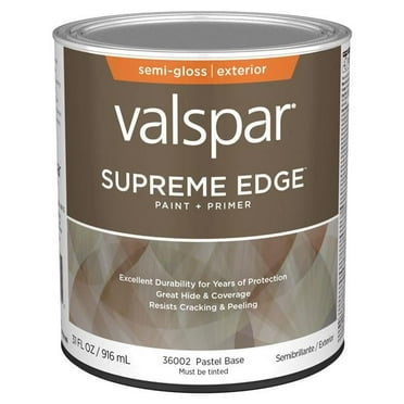 Valspar 028.0036002.005 1 qt. Supreme Acrylic Latex House Trim Paint & Primer, Neutral & Pastel