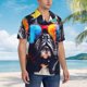 thumbnail image 3 of Fotbe Rainbow Bulldog Sunglasses Camisa Hawaiana para Hombre Unisex – Camisa Casual de Verano con Botones de Manga Corta de Algodón y Lino,Medium, 3 of 7