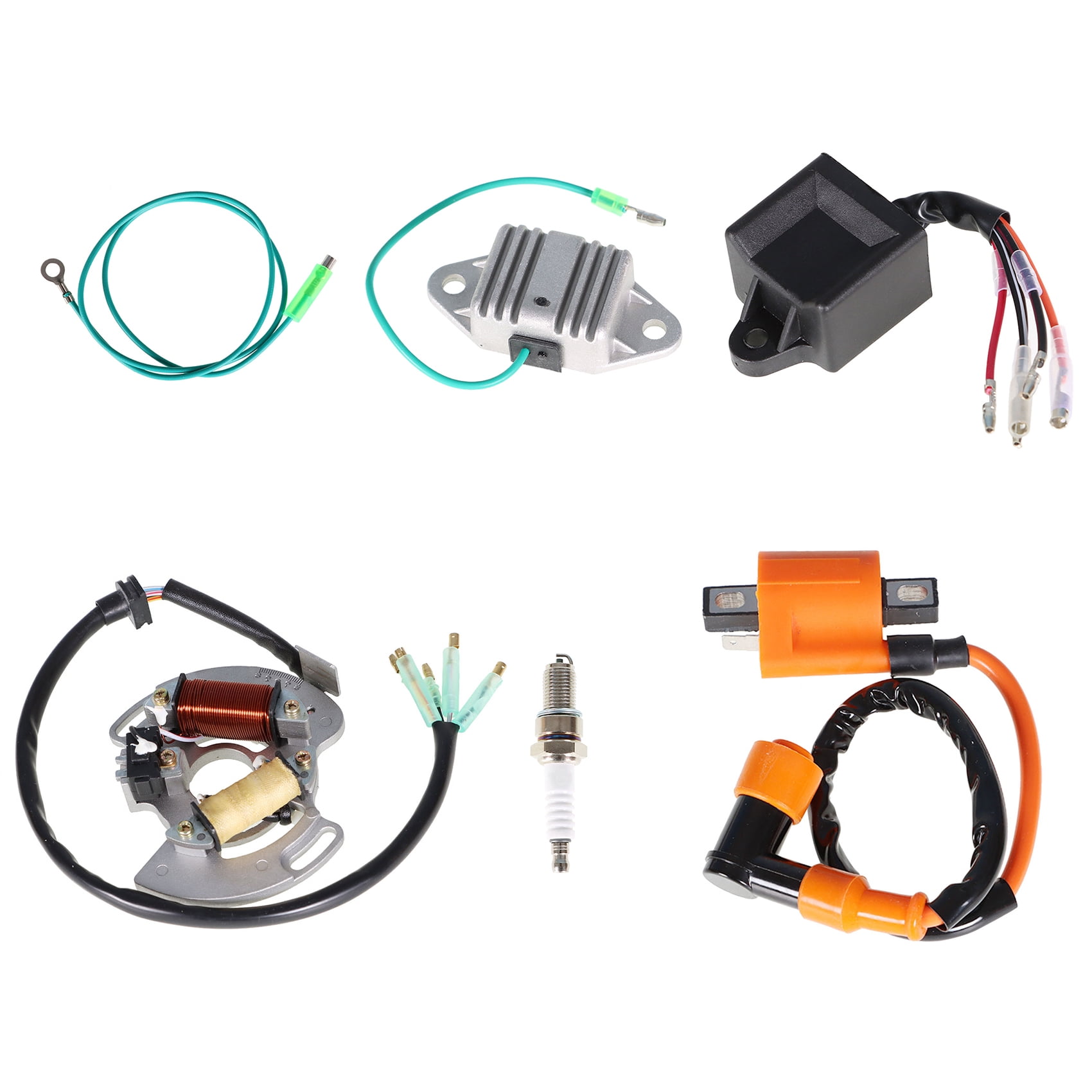 LABLT Ignition Coil Spark Plug CDI Regulator and Stator for Yamaha