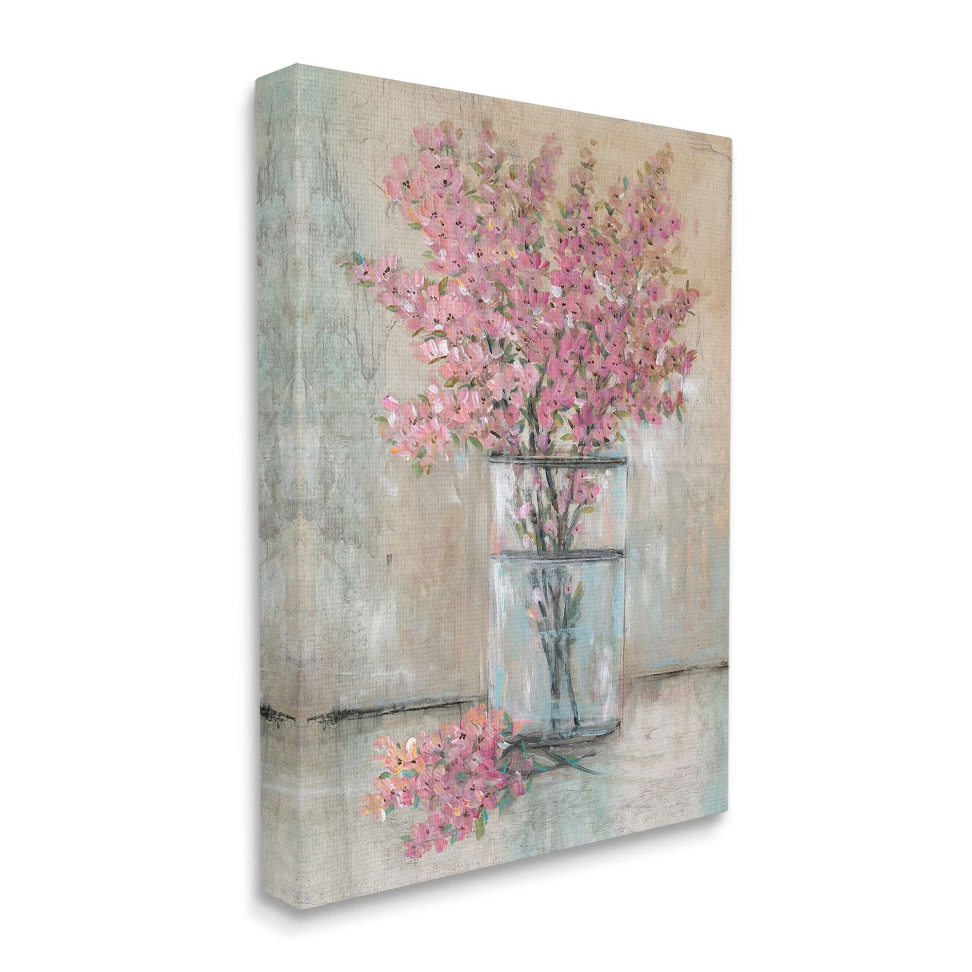 Stupell Industries Cherry Blossom Twigs Botanical & Floral Painting Gallery Wrapped Canvas Art Print Wall Art, 16 x 20