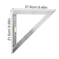 thumbnail image 6 of Quqiuxian 2pcs Measuring Ruler Drawing Triangle Rule Geometry Ruler Measure Ruler Measurement Tool, 6 of 6