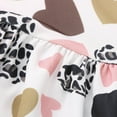 thumbnail image 3 of AOMPMSDX Toddler Baby Kids Girls Valentine's Day Heart Leopard Princess Dress Clothes Children Casual Everyday Lovely Clothing Girls Dresses 3 Years-4 Years, 3 of 6