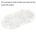 thumbnail image 4 of Uxcell Commercial Mop Replacement Heads Cotton Yarn 16" Length Dust Mop White 2 Pack, 4 of 4