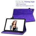 thumbnail image 5 of Decase for ipad 56/pro 9.7 inch 2016/2017/2018 Sleepable Pure Color Zipper Wallet Card Slot Pen Slot ipad Case, Soft TPU Back Shock Resistant Drop ipad Case for iPad 6th Generation, Purple, 5 of 7
