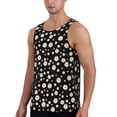 thumbnail image 2 of Fuzoiu Daisy Print Men's Workout Tank Tops,Sleeveless Gym Shirt Quick Dry,Fitness Bodybuilding T-Shirt,Muscle Athletic Workout Tee-X-Large, 2 of 7