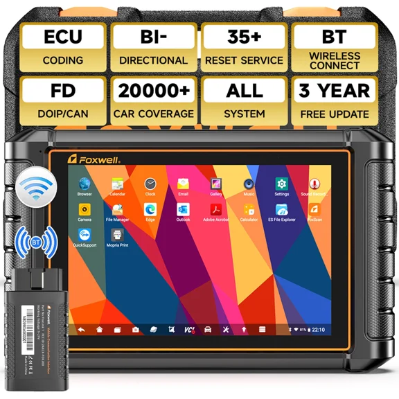 FOXWELL Car OBD2 Scanner Bi-direction Automotive Full System Diagnostic Tool ECU Cod-ing