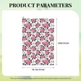 thumbnail image 4 of Lsque Rose Flowers Premium Golf Towel - Ultra Absorbent and Quick Drying Microfiber Towel with Carabiner - Gift for Men -24" X 16", 4 of 8