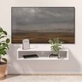 thumbnail image 2 of Mueble para Tv Flotante Lima Moru Color  Blanco, Estantes Abiertos |  80x20x15cm|, 2 of 8