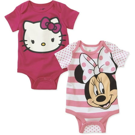 License Newborn Girl 2-pack Character Creeper Se
