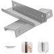 thumbnail image 2 of 4 manijas de tirador de borde de dedo de montaje, manija oculta de aluminio de 80/120 mm Gabinetes Cajones Manija Pestaña para el hogar Cocina Puerta Cajón Gabinete Perillas Tiradores de armario Fokelyi 221076-4, 2 of 9
