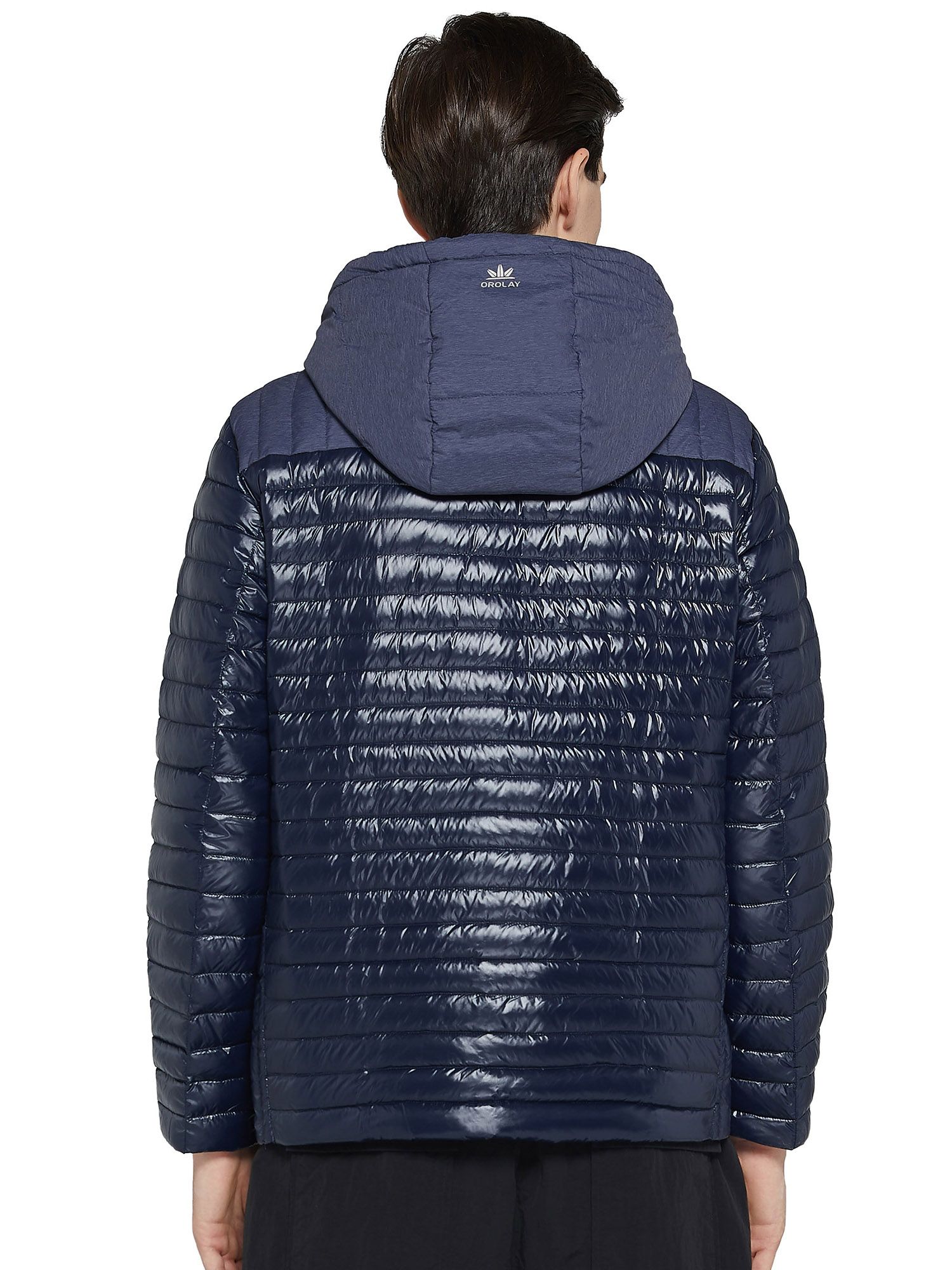 Orolay Men's Long Hooded Winter Down Jacket Warm Puffer Jacket - image 3 of 5