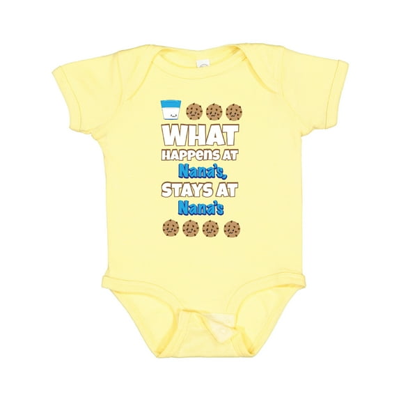 Inktastic What Happens at Nana's Boys or Girls Baby Bodysuit