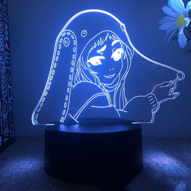 Lámpara de ilusión LED 3D con luz nocturna Kakeguruis Anime