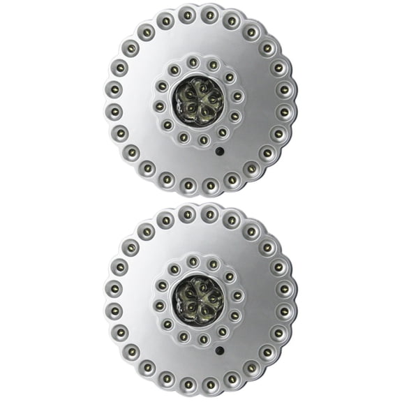 FUEENIRVA 2-Pack Camping Umbrella Light with 41 LED Bulbs, 3 Brightness Settings, Portable Outdoor Lighting