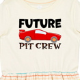 thumbnail image 4 of Inktastic Future Pit Crew Red Race Car Girls Toddler Dress, 4 of 5