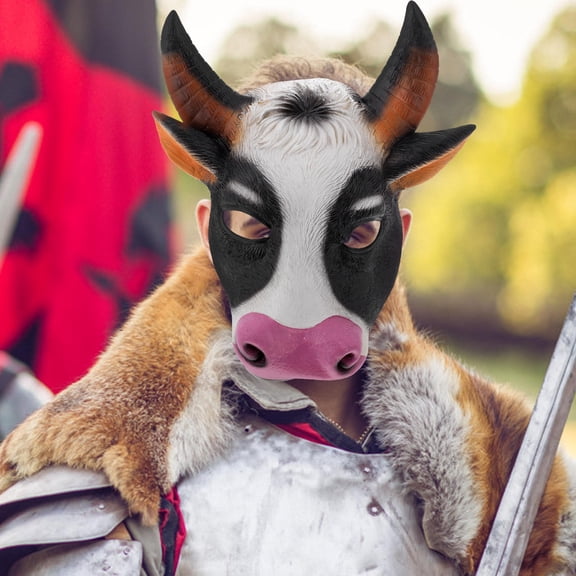 BESTYASH Cow Mask For Cosplay Events Realistic mask 1Pack