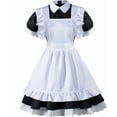 thumbnail image 3 of Conjunto de 6 piezas de delantal de sirvienta francesa Lolita de Anime japonés, disfraz de cosplay, guantes, sombreros y calcetines, 3 of 5