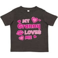 thumbnail image 3 of Inktastic Valentine's Day My Granny Loves Me Hearts and Lips Boys or Girls Toddler T-Shirt, 3 of 5
