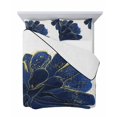 thumbnail image 7 of Navy Blue Gold Twin Size Down Alternative Comforter,Lightweight Comforter Quilt Bedding Set with Pillow Shams Abstract Line Art Troditional Ink Painting All Seasons Bed Comforter Duvet Insert 68"x86", 7 of 7