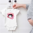 thumbnail image 5 of Betty Boop Eat Ya Heart Out XOXO Bodysuit Jumper Girls Infant Baby Brisco Brands NB, 5 of 6