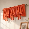 thumbnail image 4 of Talqzovs Valance Curtains,Velvet Short Curtain Window Treatment for Bedroom Living Room Kitchen 57x17.7in, 4 of 7