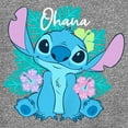 thumbnail image 2 of Boy's Lilo & Stitch Tropical Ohana Stitch  Performance Graphic Tee Charcoal Heather Small, 2 of 4