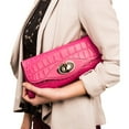 thumbnail image 6 of Genuine Leather Clutch Evening Bag with Chain Shoulder Strap (Fits phones up to 6.25in x 3.1in), 6 of 7