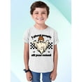 thumbnail image 2 of I Ghost People All Year Funny Halloween Skater Youth T-shirt, XL, White, 2 of 6