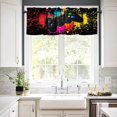 thumbnail image 3 of Gamepad Kitchen Curtain Valances Window Boys Girls Game Controller Valance Treatments Cool Playing Game Half Curtains Short Topper for Bedroom, Kitchen, Living Room, 54x18in, 3 of 5