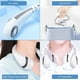 thumbnail image 2 of Portable Neck Fan, USB Fan 5000mAh Bladeless Quiet Work 16h Max Person Necklace Neck Fan Cooler Rechargeable 3 Speeds (Folding-nature white), 2 of 5