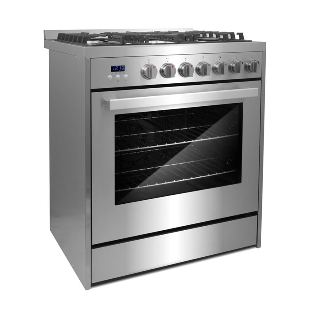 Pemberly Row 30 in. 5.0 cu. ft Single Oven Gas Range with 5 Burner Cooktop