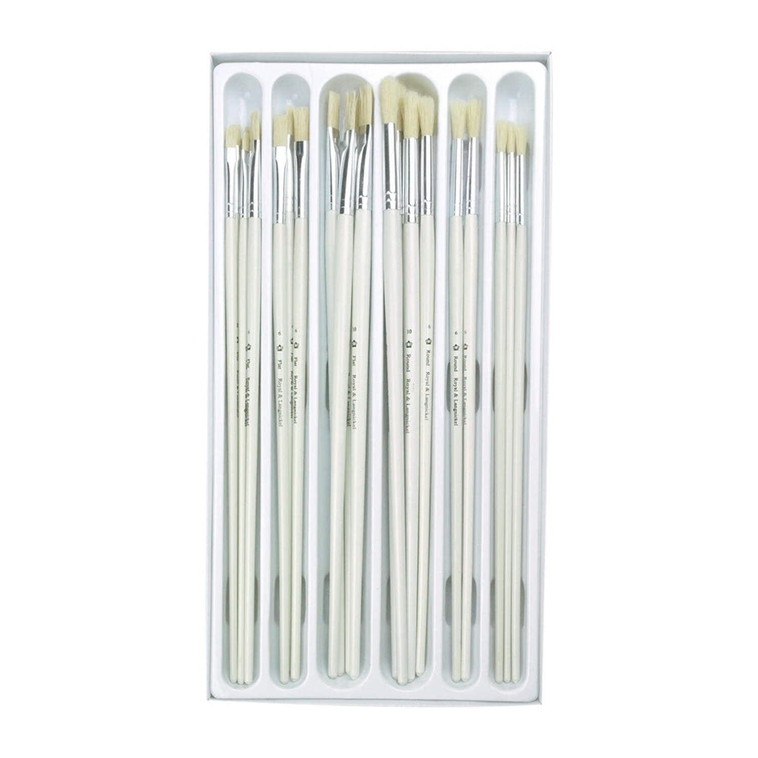 RCVP-106 | Classroom 24pc Bristle Hair Long Handle Brush Set