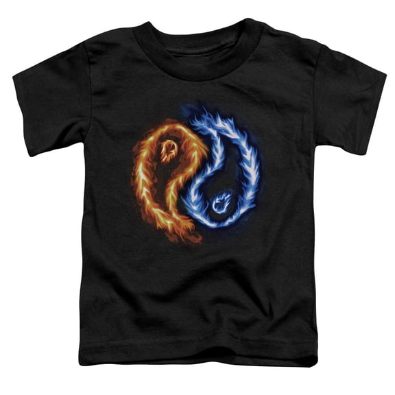 - Flame Yang - Toddler Short Sleeve Shirt - 3T