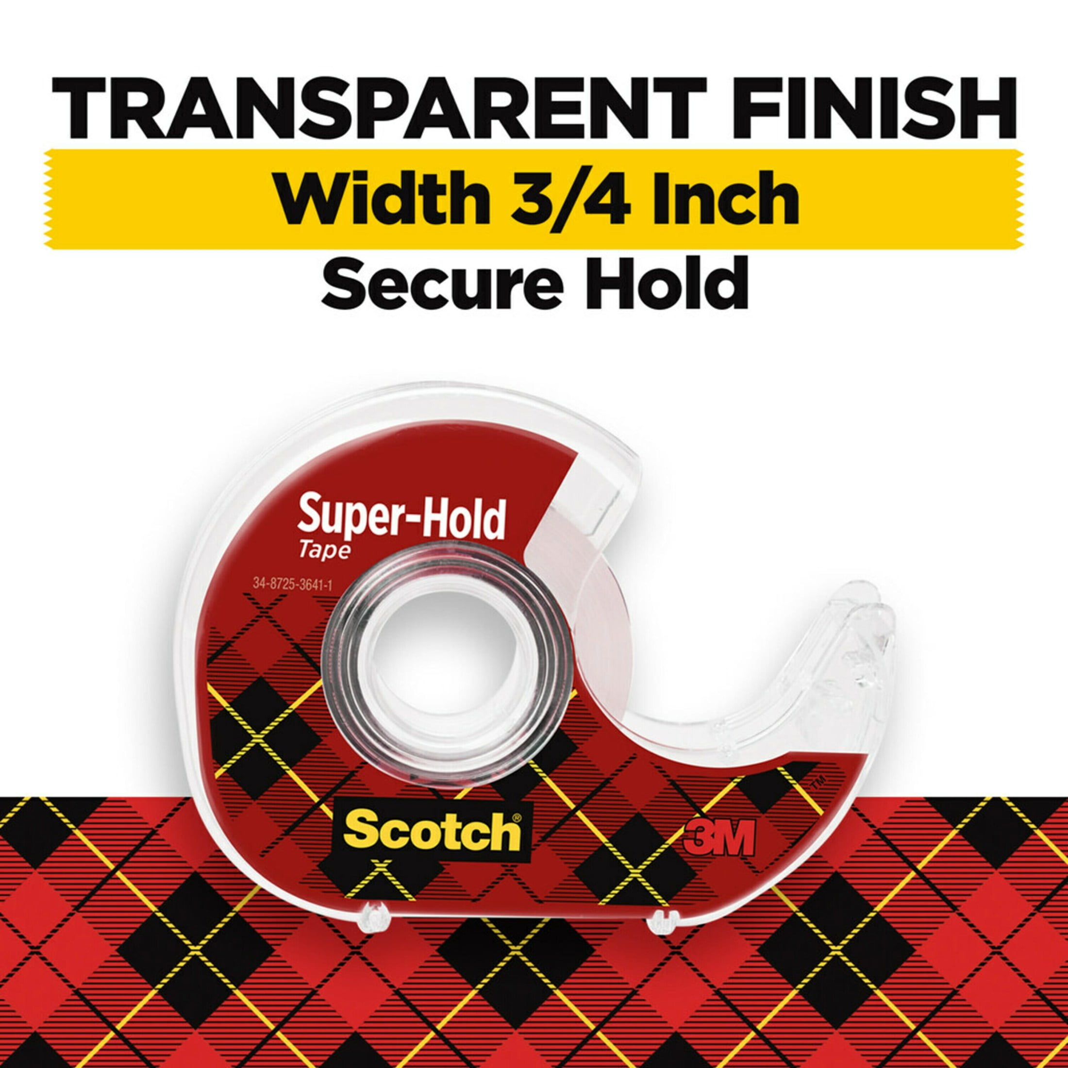 Scotch Super-Hold Tape, 3/4 in x 1,000 in, 10 Pack