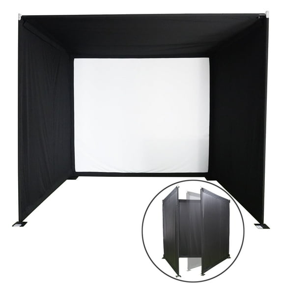 IMPACT SPORTS Foldable DIY Golf Simulator Impact Screen Frame Enclosure Kit