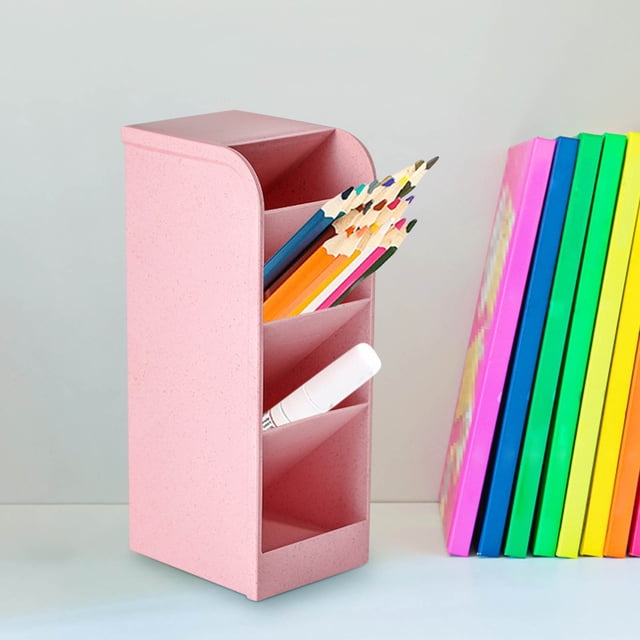 Estuche portátil gran capacidad, organizador de lápices, estuche para escritorio, estuche de plástico, estuche para viaje, estuche plegable, estuche de 2 niveles, para dormitorio