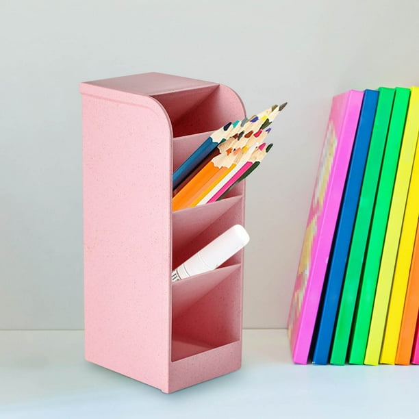 Estuche portátil gran capacidad, organizador de lápices, estuche para escritorio, estuche de plástico, estuche para viaje, estuche plegable, estuche de 2 niveles, para dormitorio